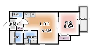 クリエオーレ藤田町の間取り画像