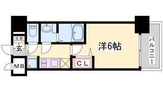 プレサンスKOBEティアラの間取り画像