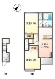 レイクビレッヂの間取り画像