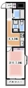 都マンションの間取り画像
