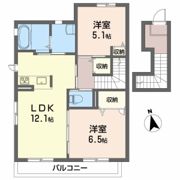 クレセオsakura A棟の間取り画像