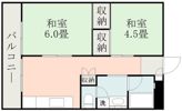エクセルハイツ帯山の間取り画像