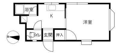 加賀ハイツマキの間取り画像