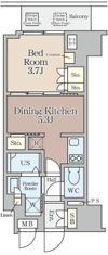 クレストコート堂島の間取り画像