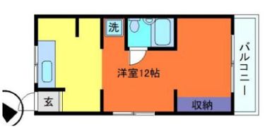 寺口ハイツの間取り画像