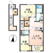 アンソレイユの間取り画像