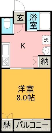 あさだ A・Aの間取り画像