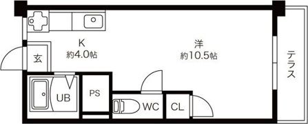 ハニリリカⅡの間取り画像