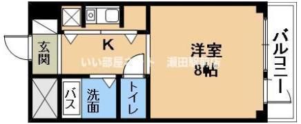 第24長栄アビタシオンの間取り画像