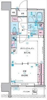 GENOVIA 東神田 green veilの間取り画像