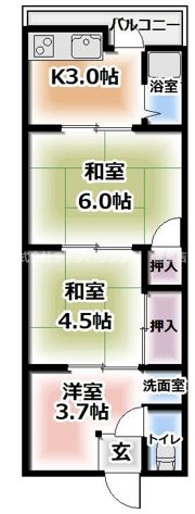 東野マンションの間取り画像
