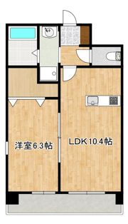 クロノス41新町IVの間取り画像