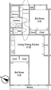 ガーデンハウス千歳船橋の間取り画像