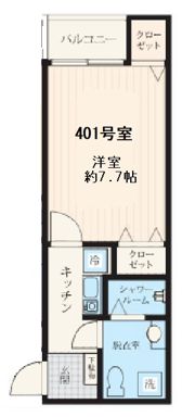 フォセット新大橋の間取り画像
