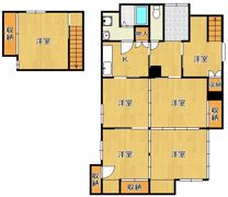 若松区西畑町貸家の間取り画像