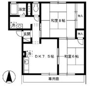 グレース陵南 B棟の間取り画像