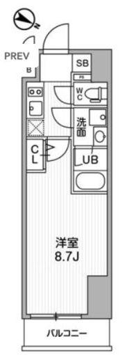 ALTERNA北品川の間取り画像