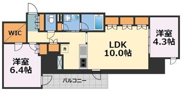 THE HIGH HORIEの間取り画像