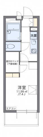 レオパレス稲毛海岸の間取り画像
