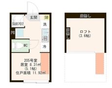 ハレテラス平和台の間取り画像