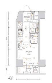 Log戸越の間取り画像