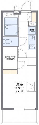 レオパレスアドラーブルの間取り画像