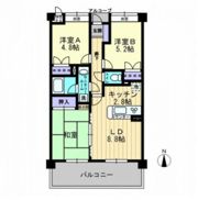 ダイアパレス東島田の間取り画像