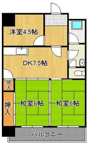 サンシャインビル黒崎の間取り画像