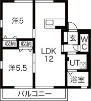 ハニーハイツCの間取り画像
