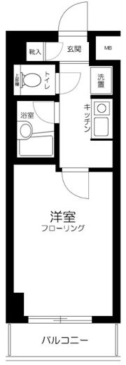 スカイコート新宿第8の間取り画像