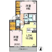 D-room椿 B棟の間取り画像