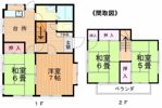 一戸建て貸家の間取り画像