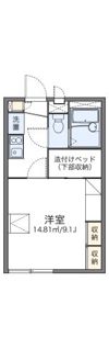 レオパレスサンハイツ 中村の間取り画像