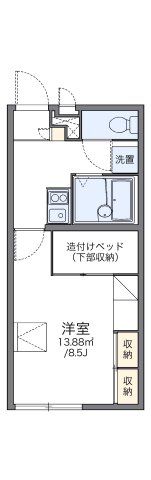 レオパレスラークの間取り画像