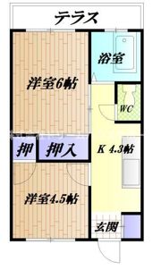第一岸マンションの間取り画像