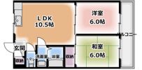 第二ミハマハイツの間取り画像
