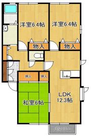 レシェンテ徳力の間取り画像