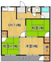 ケイズプレイス中の原4棟の間取り画像