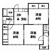 浦安本町借家の間取り画像