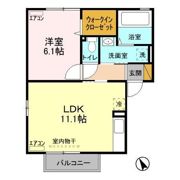 サンフローラ Bの間取り画像