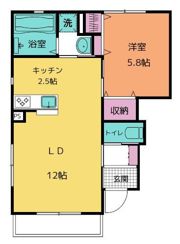 カサロサ ペット(犬・猫)の間取り画像