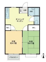 フォブール古高松Aの間取り画像