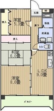 サンシャイン白山の間取り画像