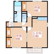 クラージュダイトーA・Bの間取り画像