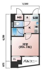 エイペックス大手通の間取り画像