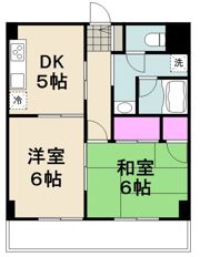 サンハイム原木中山の間取り画像