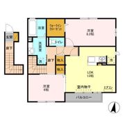 Azure（アズ－ル） Bの間取り画像