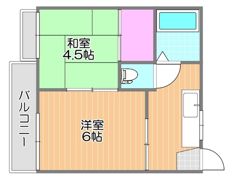 コーポフクシマの間取り画像