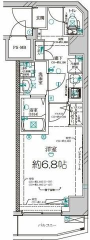 ディアレイシャス横浜サウスパレスの間取り画像