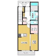 ヴァンベールみどりのの間取り画像